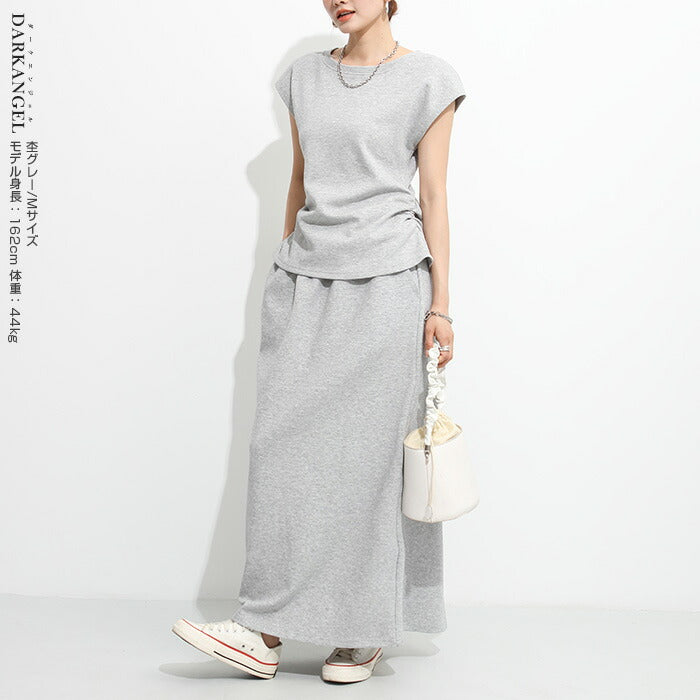 ギャザーフレンチTシャツ