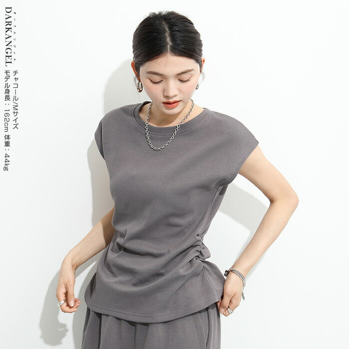 ギャザーフレンチTシャツ