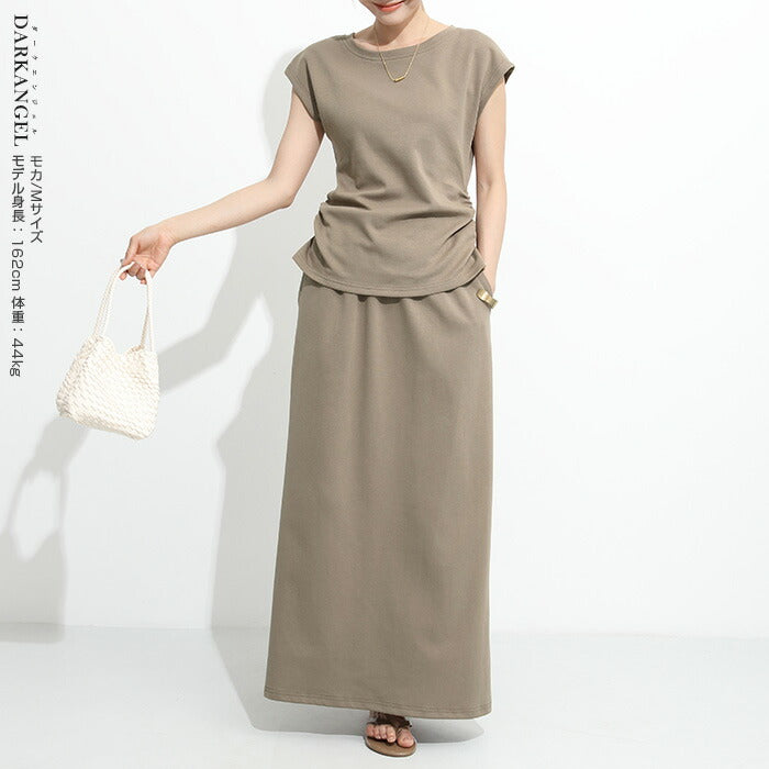 ギャザーフレンチTシャツ