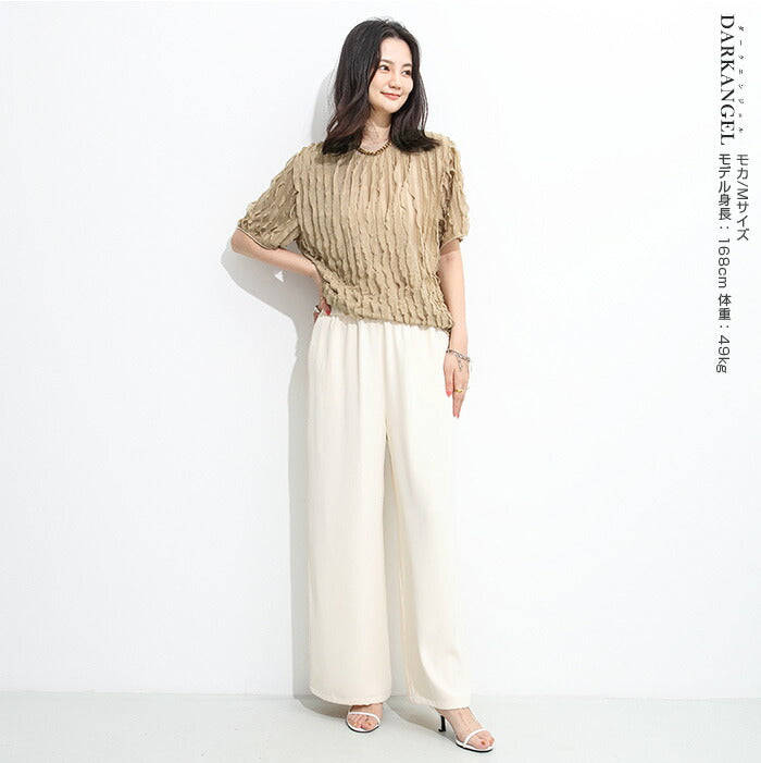 立体ウェーブシアーtシャツ