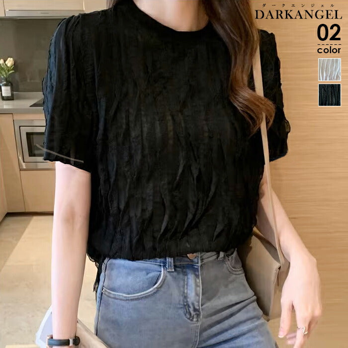 立体ウェーブシアーtシャツ