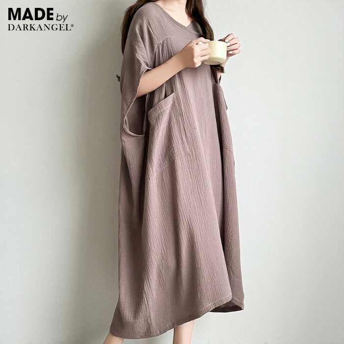 03type | 綿100% | 湯上りガーゼワンピース