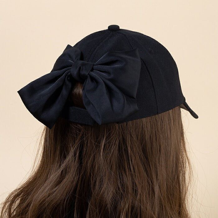 バックビッグリボンキャップ