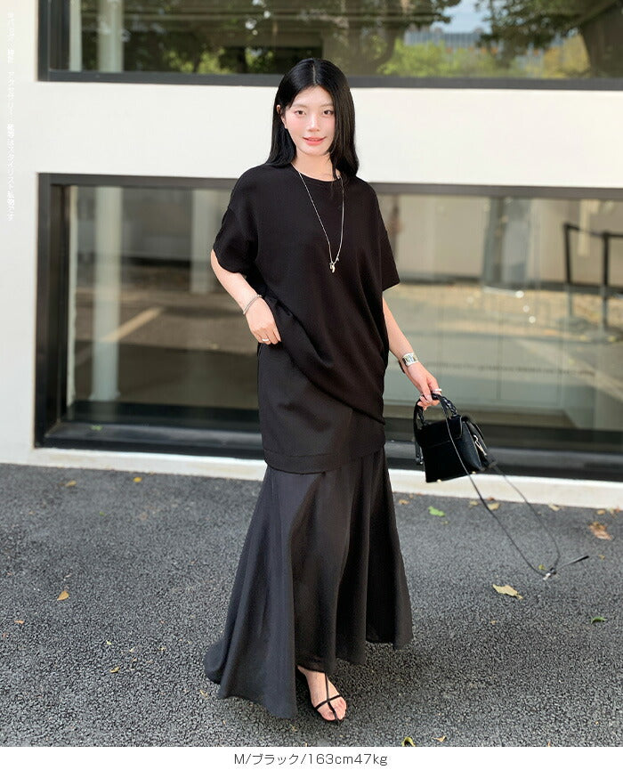 オーバーサイズTシャツワンピ