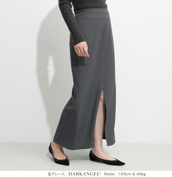 ナロースカート ストレッチ スリット