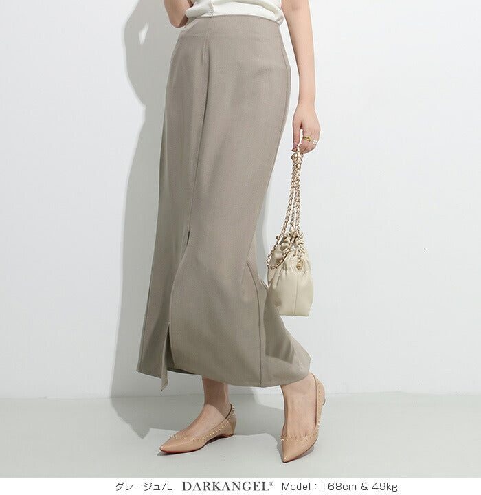 ナロースカート ストレッチ スリット