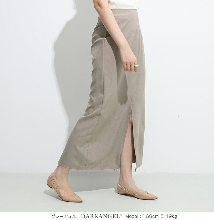 ナロースカート ストレッチ スリット