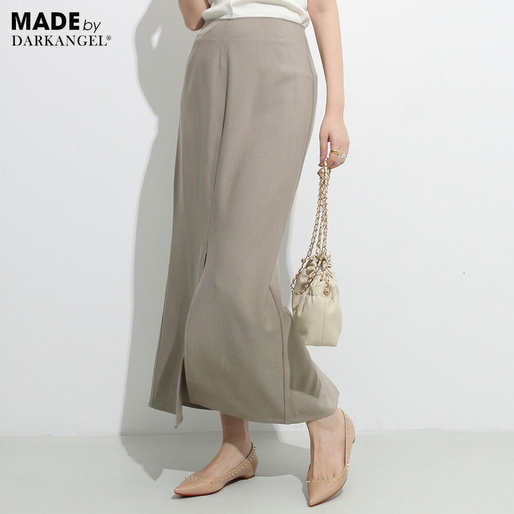 ナロースカート ストレッチ スリット