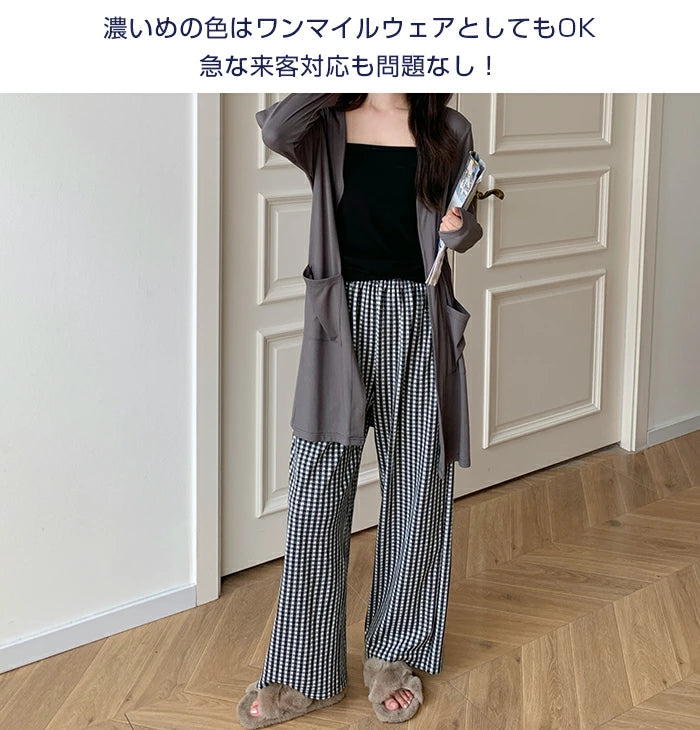 11color | 06type チェック柄ルームウェアパンツ