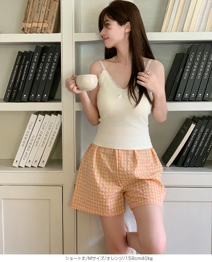 11color | 06type チェック柄ルームウェアパンツ