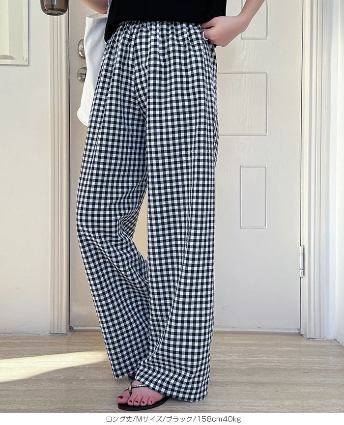 11color | 06type チェック柄ルームウェアパンツ