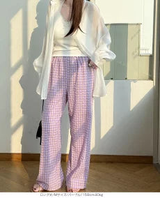 11color | 06type チェック柄ルームウェアパンツ