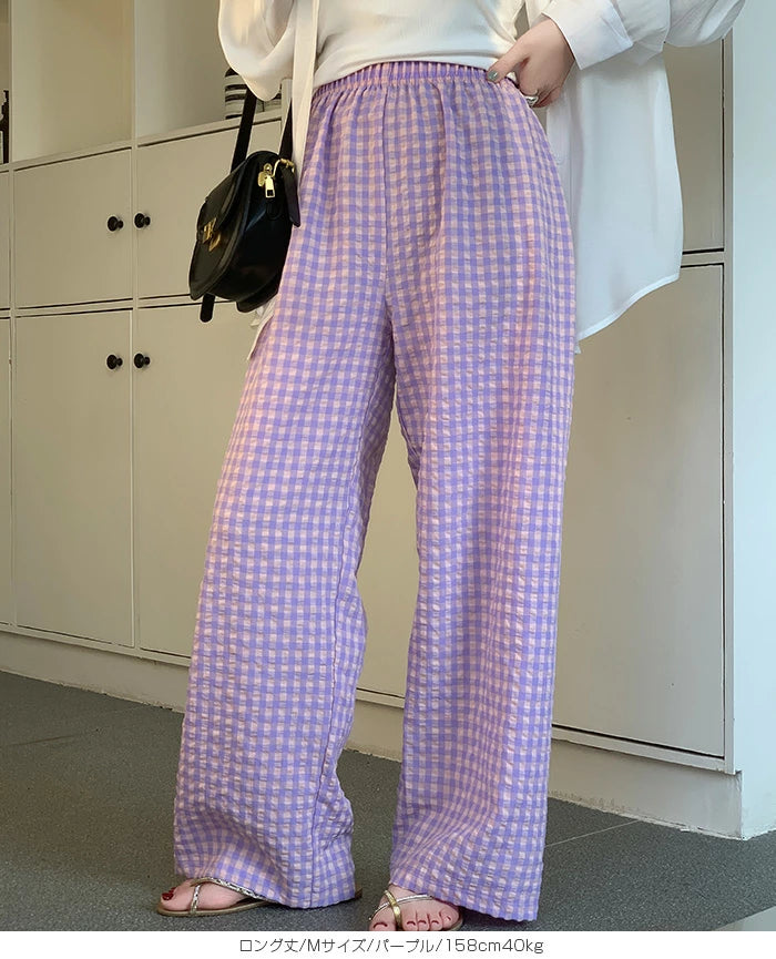 11color | 06type チェック柄ルームウェアパンツ