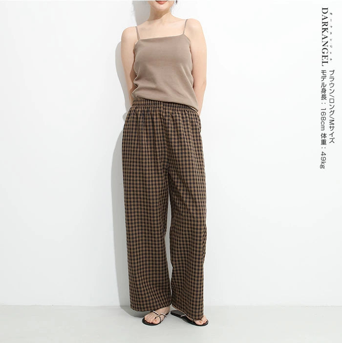 11color | 06type チェック柄ルームウェアパンツ