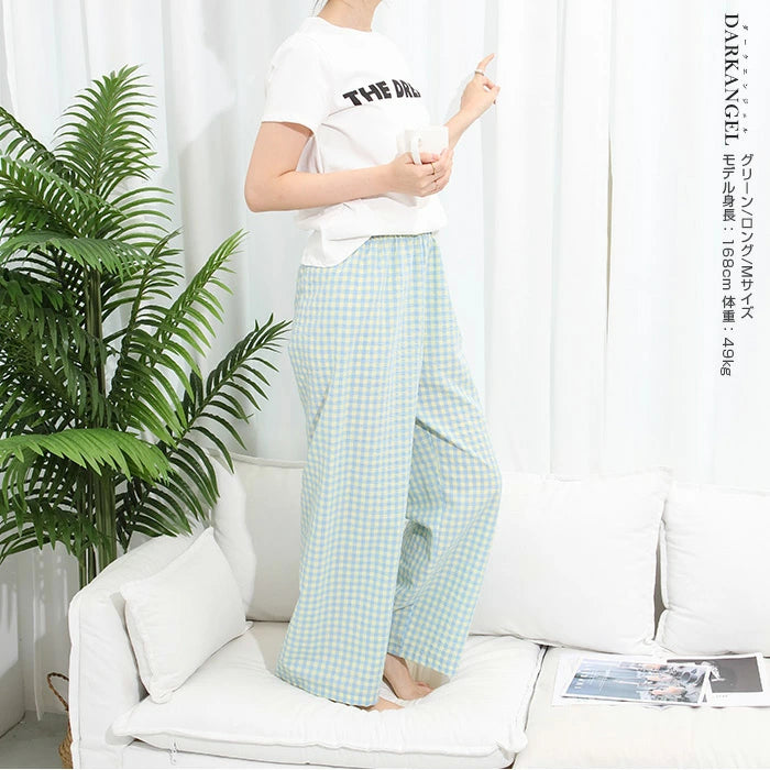 11color | 06type チェック柄ルームウェアパンツ