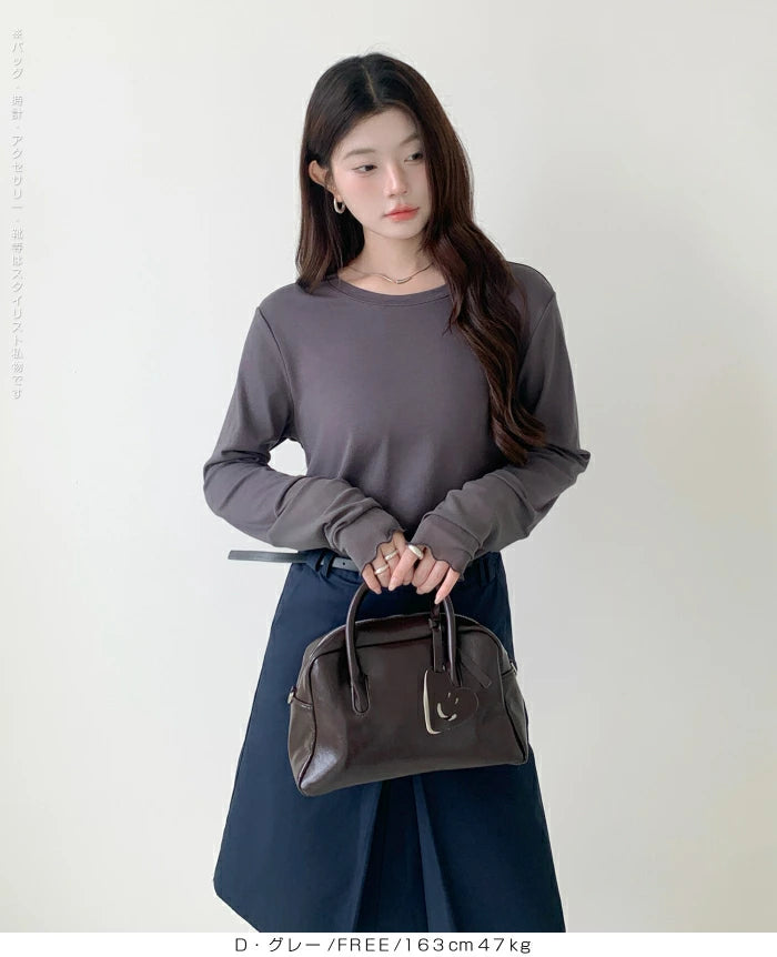 シアーカフスカットソー