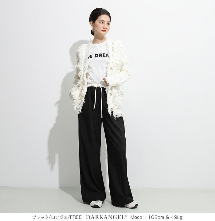 ダブルウエストワイドパンツ