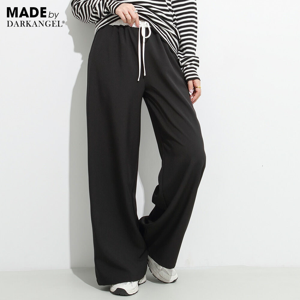 ダブルウエストワイドパンツ