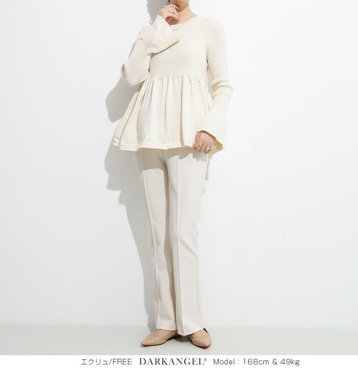 ペプラムニット