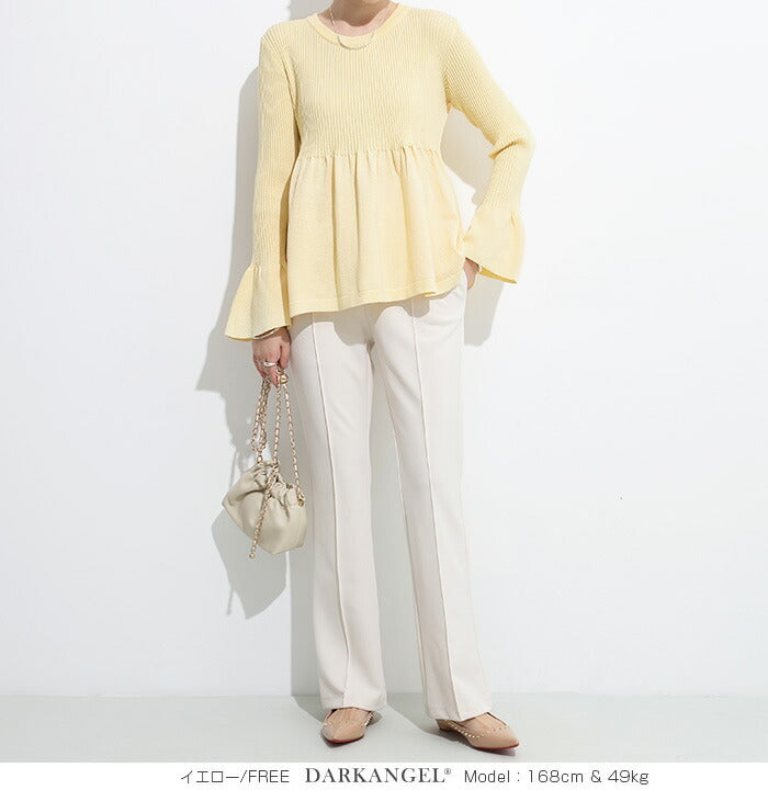 ペプラムニット