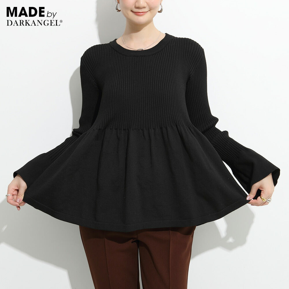 ペプラムニット