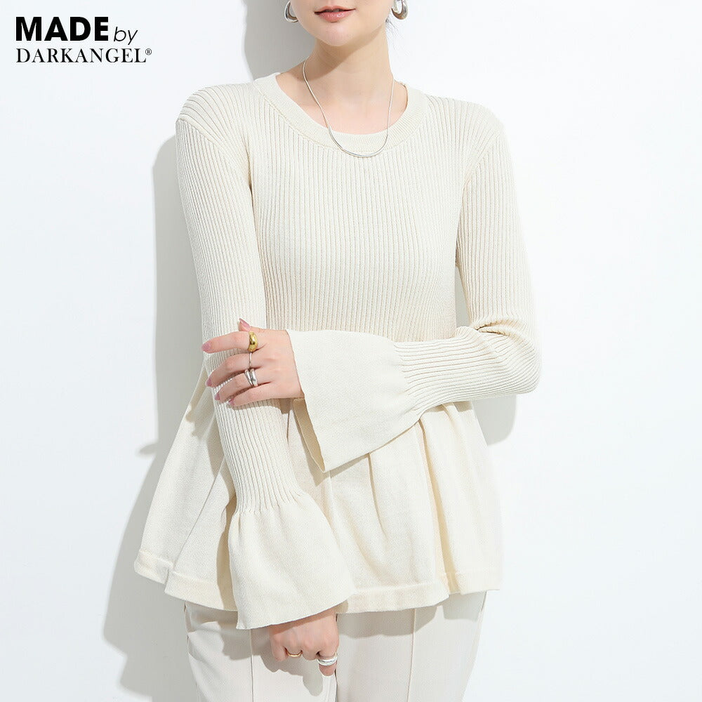 ペプラムニット