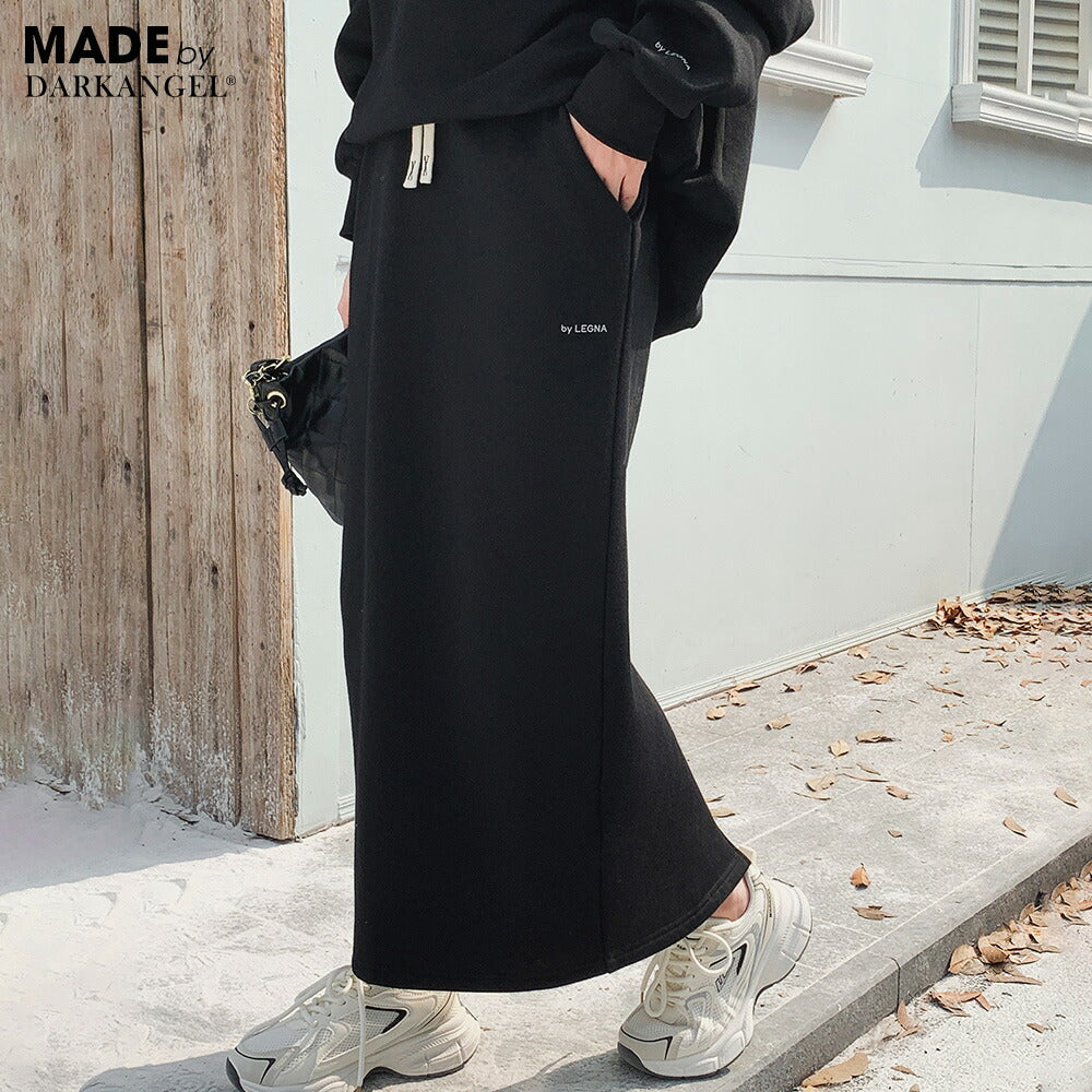 裏起毛ロングスカート