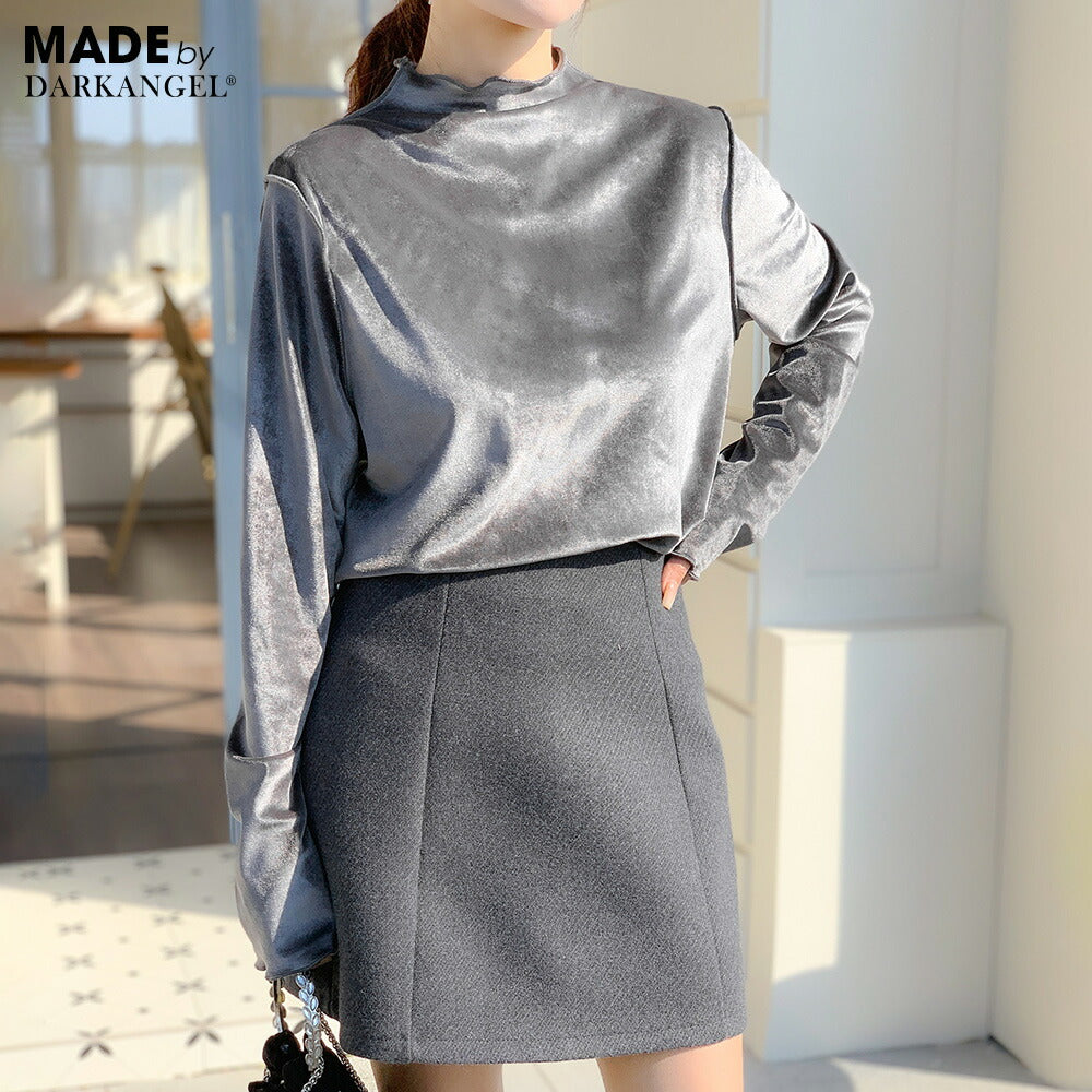 前後2WAYベロアカットソー