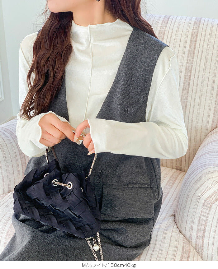 前後2WAYベロアカットソー