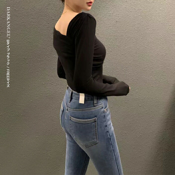 アンバランスドレープカットソー