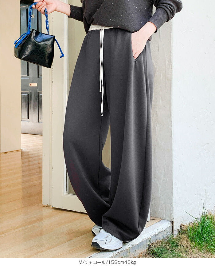 ダブルウエストカーブパンツ