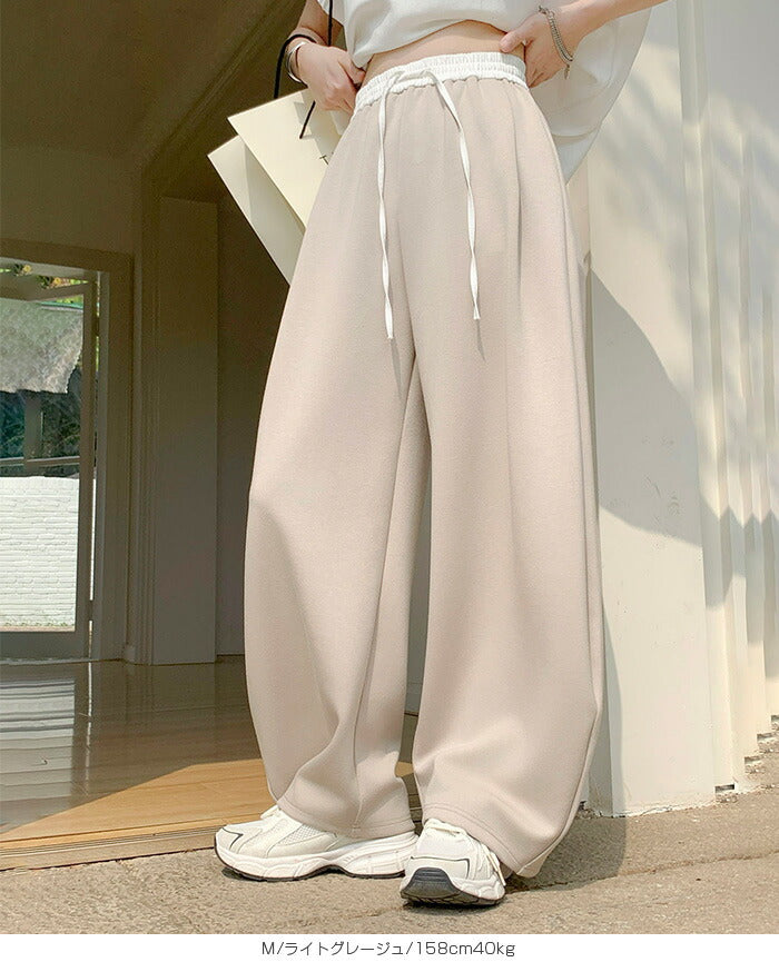 ダブルウエストカーブパンツ