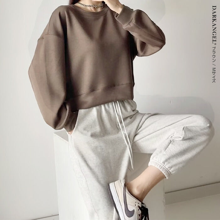 ドロップショルダースウェットトップス