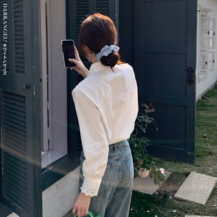 リボンタイシャツ