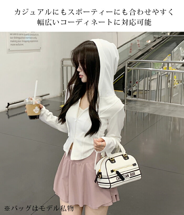 コンパクトダブルジップシアーパーカー