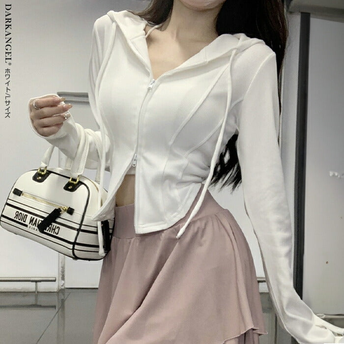 コンパクトダブルジップシアーパーカー