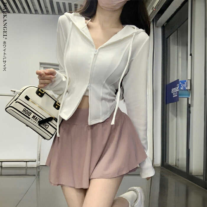 コンパクトダブルジップシアーパーカー