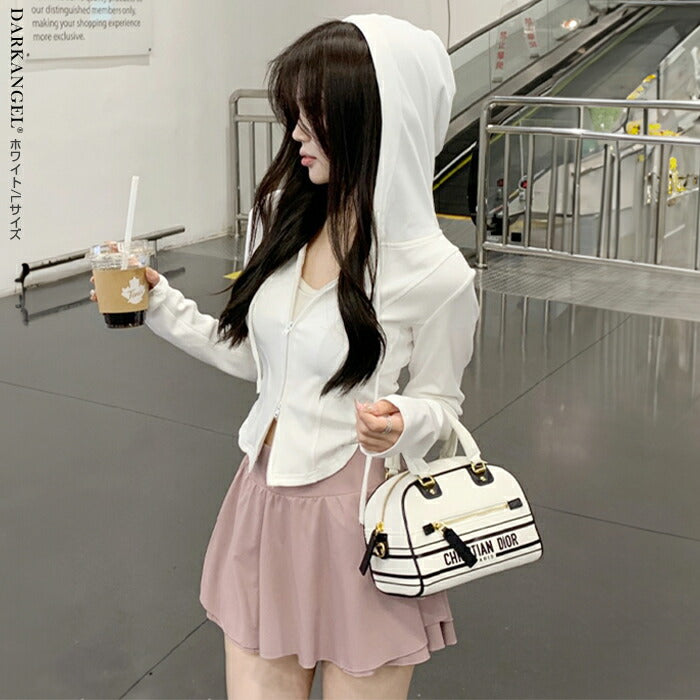 コンパクトダブルジップシアーパーカー