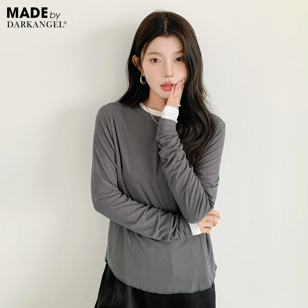 薄手長袖カットソー