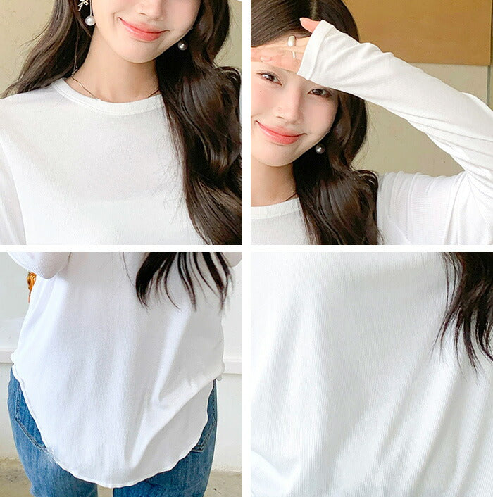 薄手長袖カットソー