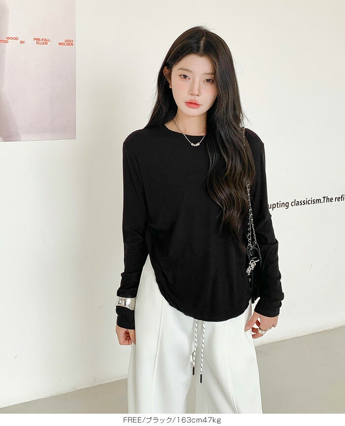 薄手長袖カットソー