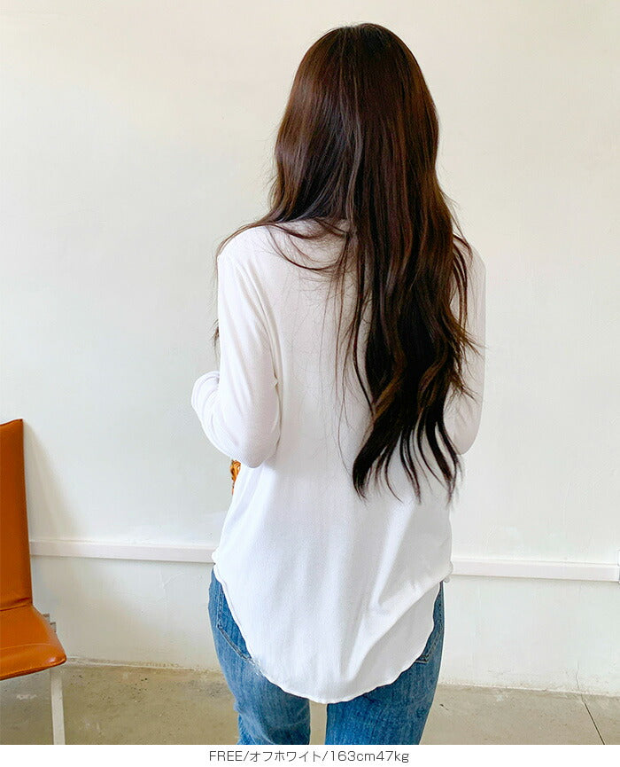 薄手長袖カットソー