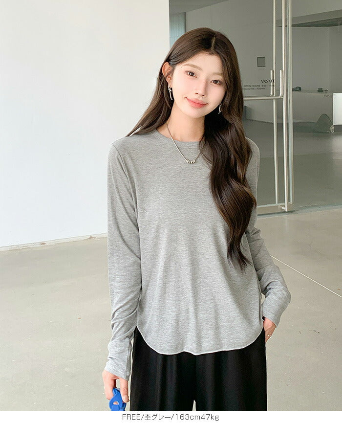 薄手長袖カットソー