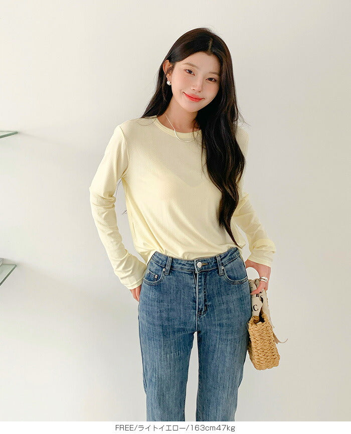 薄手長袖カットソー