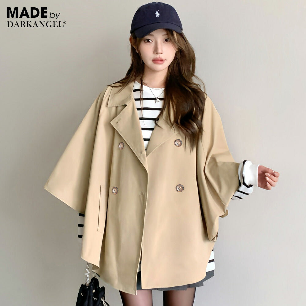 ポンチョトレンチコート