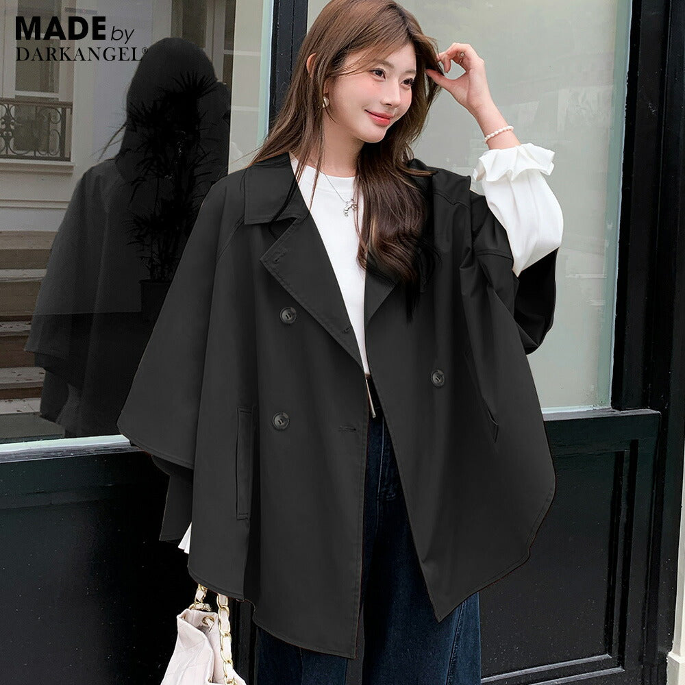 ポンチョトレンチコート