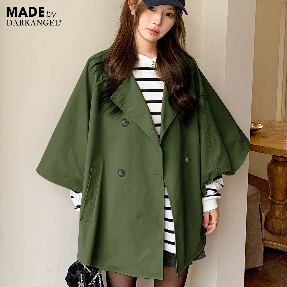 ポンチョトレンチコート