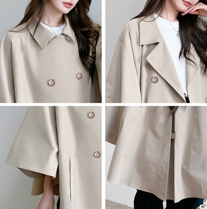 ポンチョトレンチコート