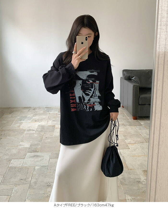 ヴィンテージプリントBIGロンT