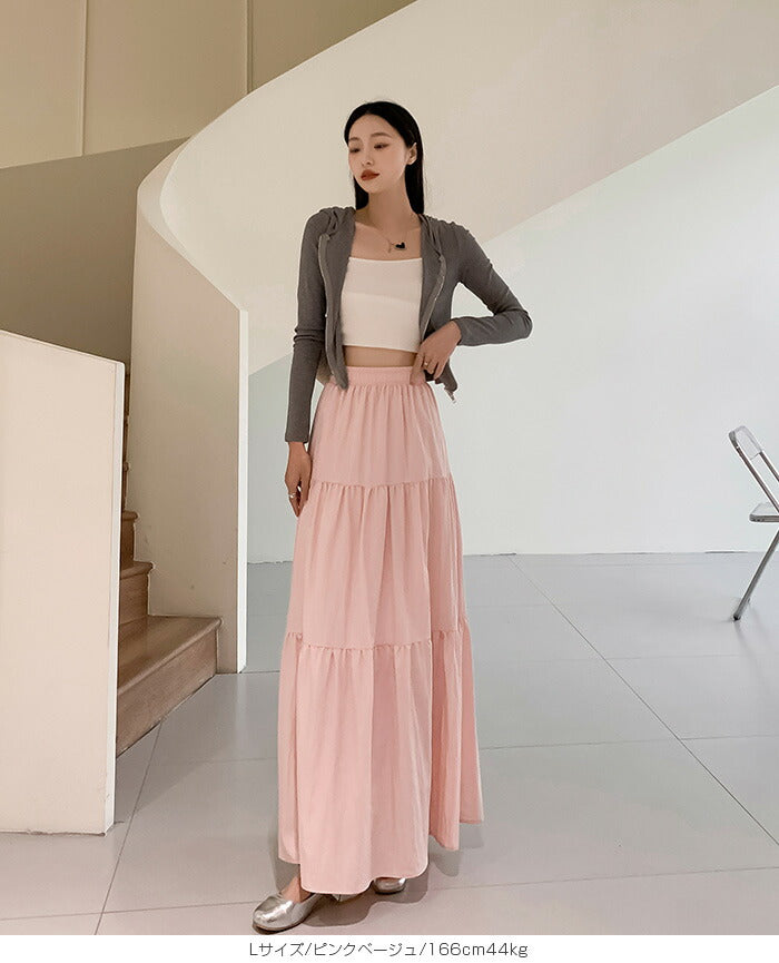 Aラインハイウエストフレアスカート